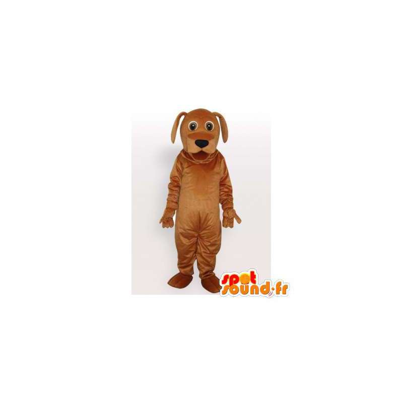 Anpassbare braunen Hund Maskottchen - MASFR006452 - Hund-Maskottchen