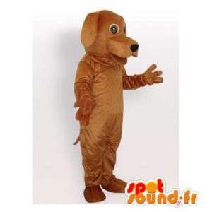 Anpassbare braunen Hund Maskottchen - MASFR006452 - Hund-Maskottchen