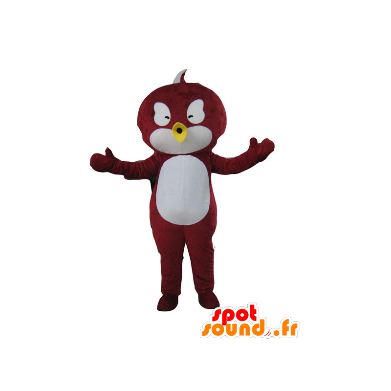 Red and white bird mascot - MASFR21214 - Mascot of birds