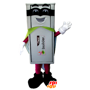 Biały strój superbohatera USB Mascot - MASFR21217 - superbohaterem maskotka