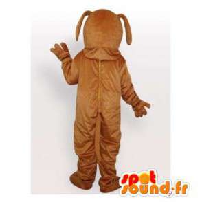 Mascotte de chien marron personnalisable - MASFR006452 - Mascottes de chien