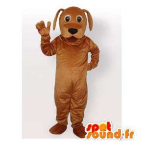 Anpassbare braunen Hund Maskottchen - MASFR006452 - Hund-Maskottchen