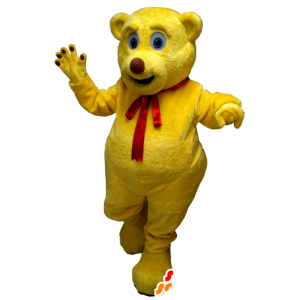 Giallo orso mascotte - MASFR21242 - Mascotte orso