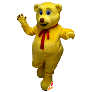 Mascote urso amarelo - MASFR21242 - mascote do urso