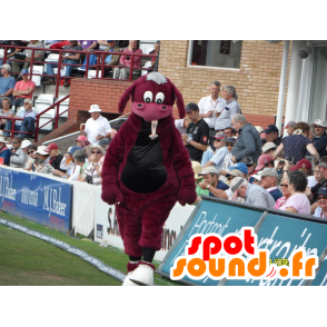 Mascotte de vache rouge et noire - MASFR21247 - Mascottes Vache