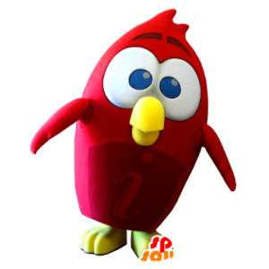 Red uccello mascotte, il video gioco Angry Birds - MASFR21250 - Mascotte degli uccelli