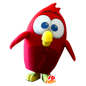 Red bird mascot, the video game Angry Birds - MASFR21250 - Mascot of birds