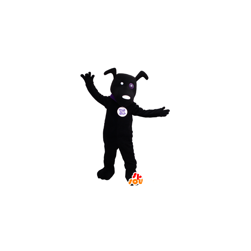 Czarny pies maskotka - MASFR21251 - dog Maskotki