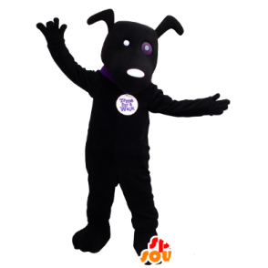 Mascotte de chien noir - MASFR21251 - Mascottes de chien