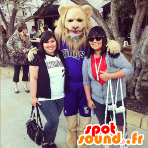 Mascota del león en ropa deportiva - MASFR21257 - Mascotas de León