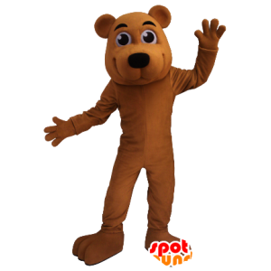 Marrón mascota del oso - MASFR21260 - Oso mascota