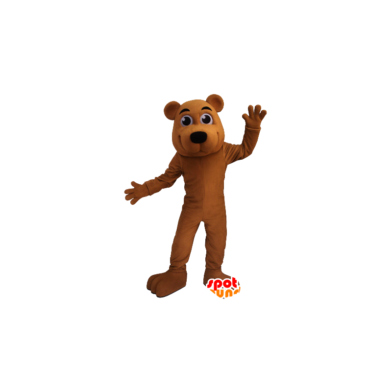 Brun bjørn maskot - Spotsound maskot kostume