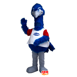 La mascota azul de avestruz, blanco y rojo - MASFR21262 - Mascotas animales