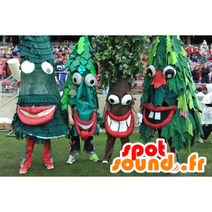 4 maskotki zielonych drzew, jodły - MASFR21267 - Boże Maskotki