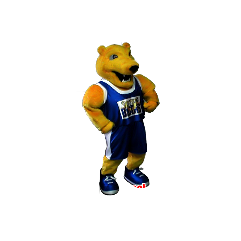 Maskotti keltainen karhu urheiluvaatteet - MASFR21268 - Bear Mascot