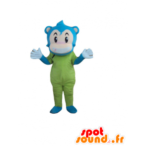 Affe-Maskottchen, blauer Schneemann, beige und grün - MASFR21274 - Maskottchen monkey