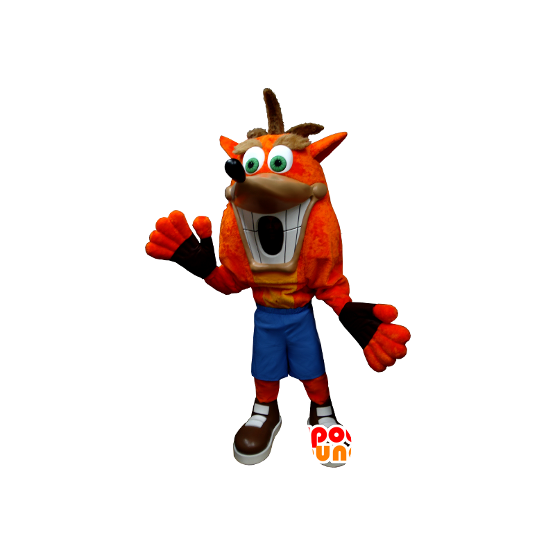 Crash Bandicoot mascotte, de beroemde video game personage - MASFR21290 - Celebrities Mascottes