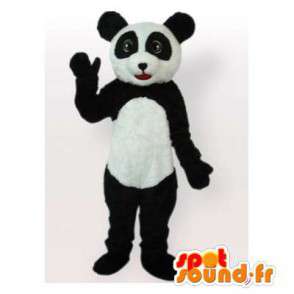 Sort og hvid panda maskot. Panda kostume - Spotsound maskot