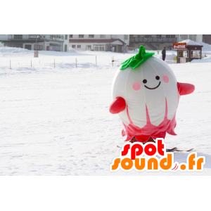 Atacado Mascot rabanete branco, verde e rosa - MASFR21317 - Mascot vegetal