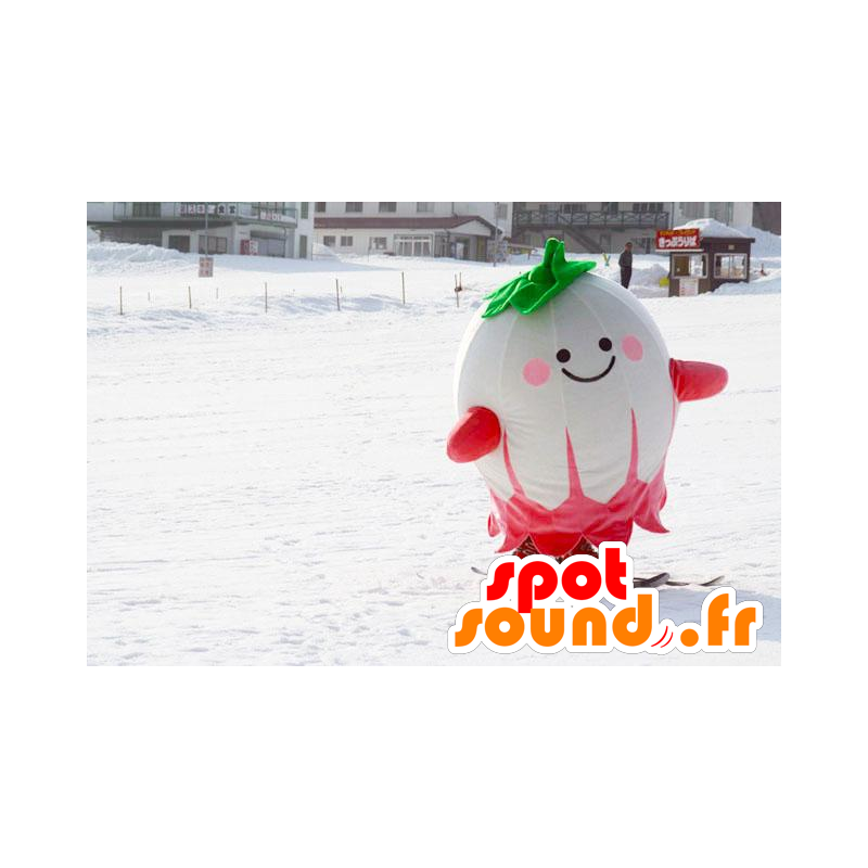 Groothandel Mascot witte radijs, groen en roze - MASFR21317 - Vegetable Mascot