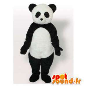 Mascotte de panda noir et blanc. Costume de panda - MASFR006457 - Mascotte de pandas