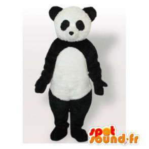 Mascot panda blanco y negro. Panda traje - MASFR006457 - Mascota de los pandas