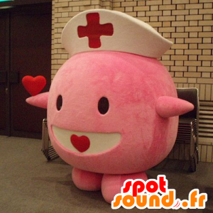 Mascotte de Leveinard, célèbre Pokemon rose - Costume d'infirmier - MASFR21330 - Mascottes Pokémon