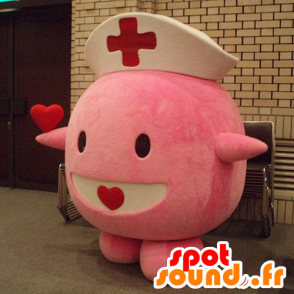 Mascot Chansey famosa Pokemon rose - Traje de enfermera - MASFR21330 - Pokémon mascotas
