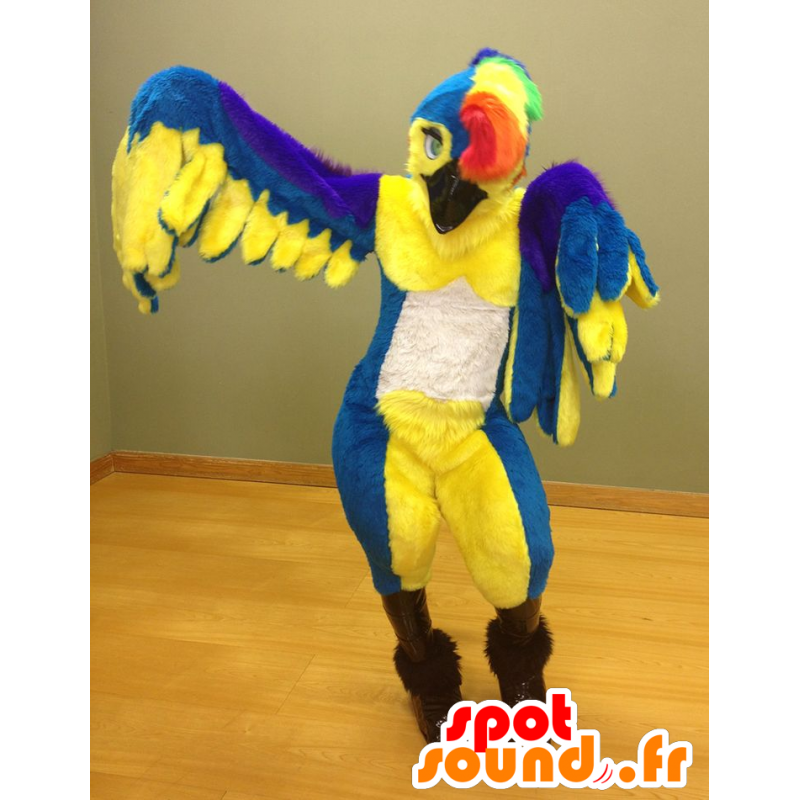 Parrot mascot, multicolored bird - MASFR21342 - Mascot of birds