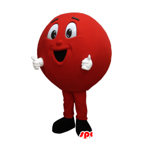 Mascote grande bola vermelha, bola de bowling, bola - MASFR21345 - objetos mascotes