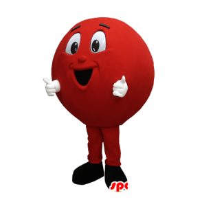 Mascotte de grosse boule rouge, de boule de Bowling, de ballon - MASFR21345 - Mascottes d'objets