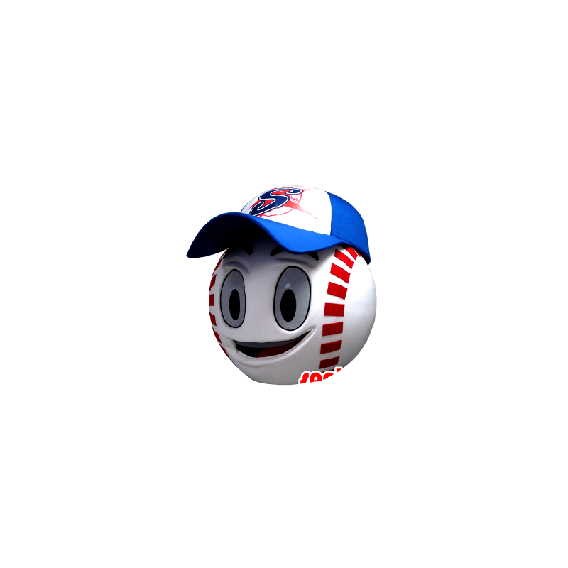 Cabeça da mascote, em forma de uma bola de beisebol gigante - MASFR21349 - cabeças de mascotes