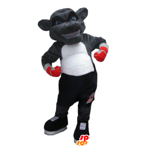 Mascot Grizzlies naar yenne in boxer outfit - MASFR21352 - Bear Mascot