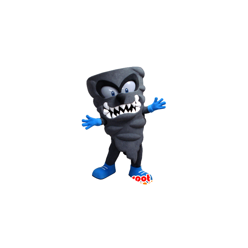 Flash mascot, gray swirl, gray monster - MASFR21371 - Monsters mascots