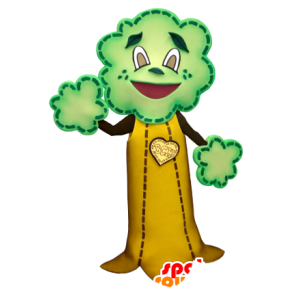 Mascotte a forma di albero gigante, marrone, giallo e verde - MASFR21373 - Mascotte di piante