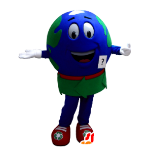 Mascot giant world map - MASFR21374 - Mascots of objects