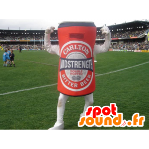 Bobbin mascot red beer giant - MASFR21376 - Mascots bottles