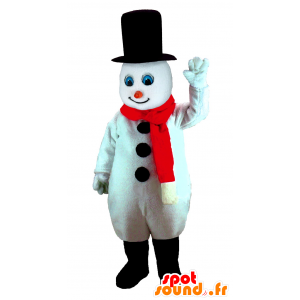 Snowman Mascot, livet størrelse - MASFR21392 - jule~~POS TRUNC