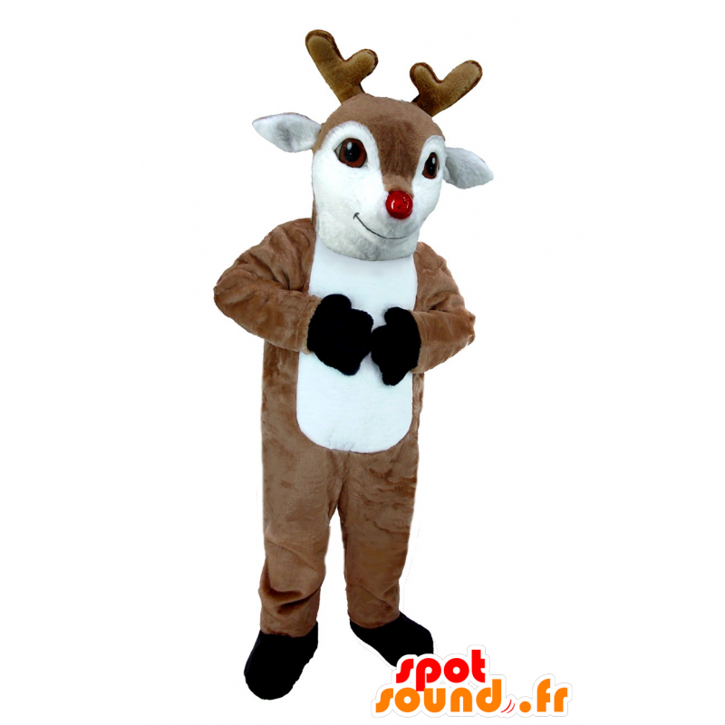 Reno de la mascota, marrón y blanco, alces, caribúes - MASFR21393 - Animales del bosque Reno de la mascota, marrón y blanco, alces, caribúes - MASFR21393 - Animales del bosque