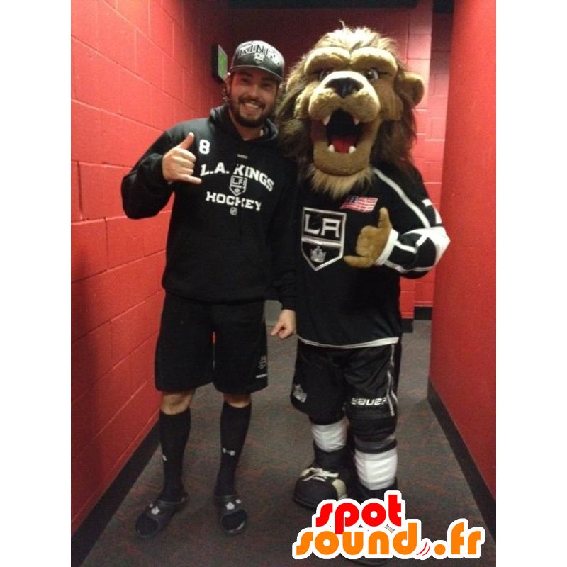 Brown mascotte leone con una grande criniera peloso - MASFR21418 - Mascotte Leone Brown mascotte leone con una grande criniera peloso - MASFR21418 - Mascotte Leone