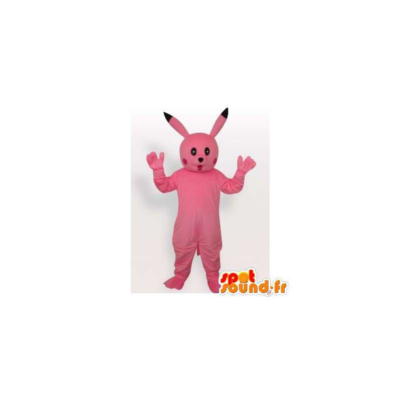 Maskottchen Pikachu rosa berühmten Zeichentrickfigur - MASFR006462 - Pokémon-Maskottchen
