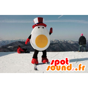 Giant egg mascot with a Republican hat - MASFR21458 - Mascots for fruit and vegetables