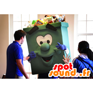 Jättegrön skräpmaskot - återvinningsmaskot - Spotsound maskot