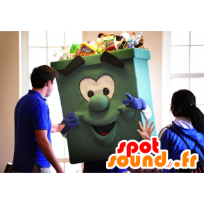 Mascot giant green trash - recycling Mascot - MASFR21459 - Mascots of objects