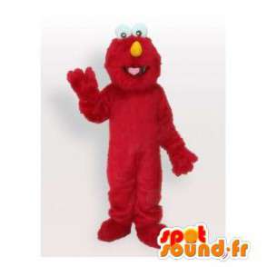 Muppet Vis rød monster maskot - Spotsound maskot kostume