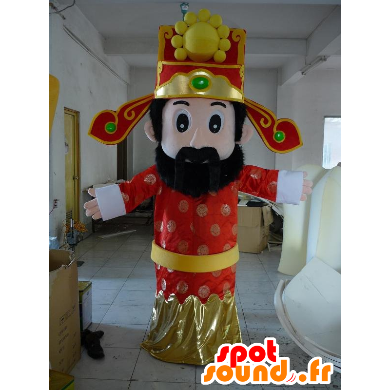 Koning mascotte, Sultan, oosterse man - MASFR21469 - man Mascottes