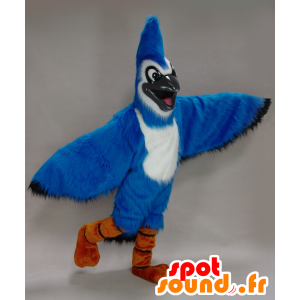 Mascot blue and white jay - blue bird mascot - MASFR21493 - Mascot of birds