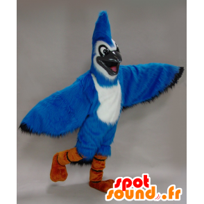 Mascot blue and white jay - blue bird mascot - MASFR21493 - Mascot of birds