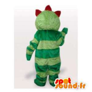 Mascotte monstre verte. Déguisement vert tout poilu - MASFR006464 - Mascottes de monstres