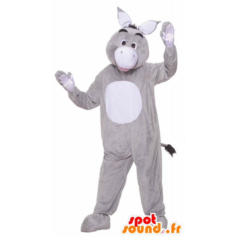 Mascotte ass, gray and white donkey - MASFR21504 - Farm animals